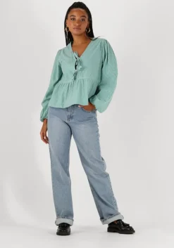 groene neo noir blouses esmee small stripe blouse