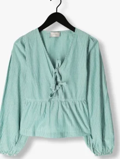 groene neo noir blouses esmee small stripe blouse