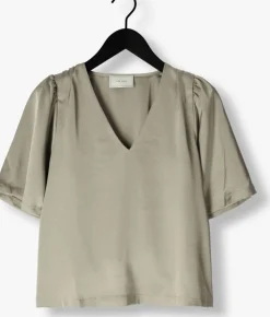 groene neo noir blouses largo heavy sateen blouse