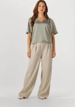 groene neo noir blouses largo heavy sateen blouse