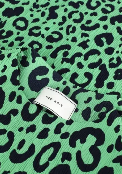 groene neo noir midi jurk vogue simple leo dress