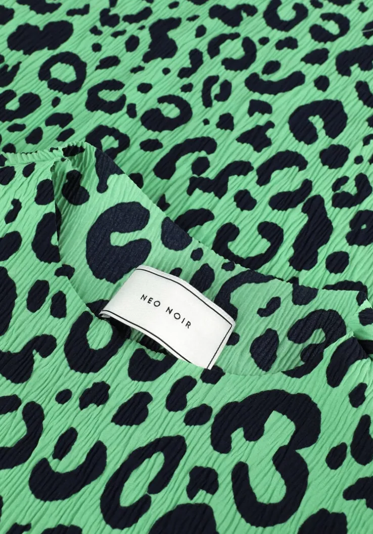 groene neo noir midi jurk vogue simple leo dress