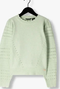 groene nobell trui kamile girls knitted soft sweater