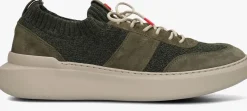 groene nokwol lage sneakers ronda knit