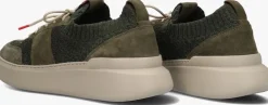 groene nokwol lage sneakers ronda knit