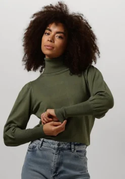 groene notre-v coltrui basic knit blouse