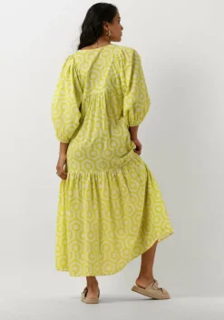 groene notre-v maxi jurk nv-dente midi dress