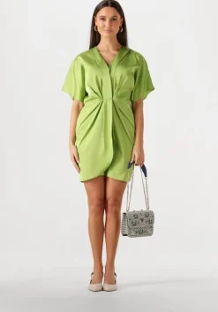groene notre-v mini jurk nv-fonda