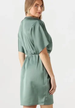 groene notre-v mini jurk nv-fonda