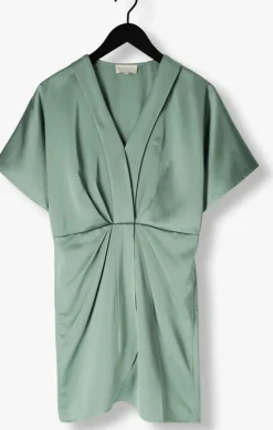 groene notre-v mini jurk nv-fonda