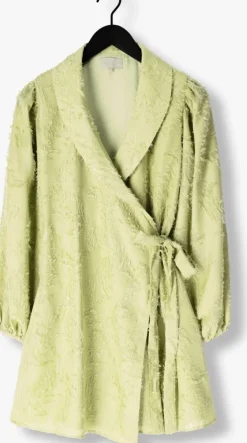 groene notre-v mini jurk nv-fortune