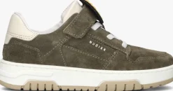 groene nubikk lage sneakers basket court jr