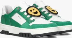 groene nubikk lage sneakers basket court jr