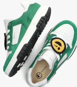 groene nubikk lage sneakers basket court jr