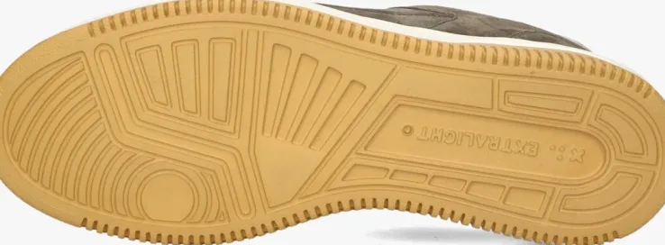 groene nubikk lage sneakers basket court miele