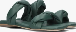 groene nubikk slippers square twist