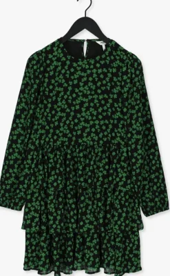 groene object mini jurk alettia l/s short dress