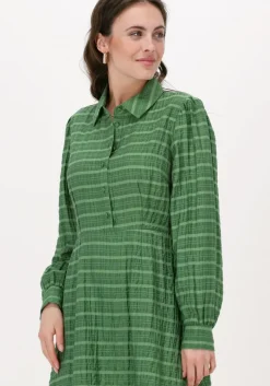 groene object mini jurk kendra l/s dress