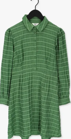 groene object mini jurk kendra l/s dress
