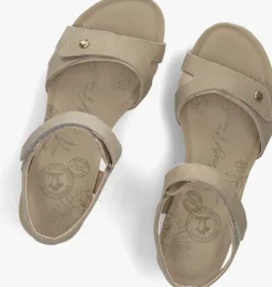 groene panama jack sandalen met hak julia