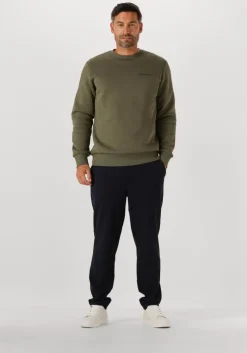 groene peak performance sweater original small logo crew men