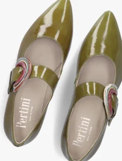 groene pertini ballerina's 35157