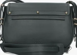 groene pinko schoudertas saddle mini