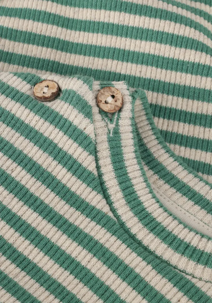 groene play up rompers striped rib body