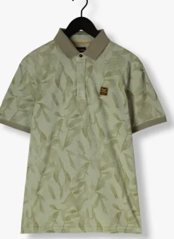 groene pme legend polo two tone pique printed