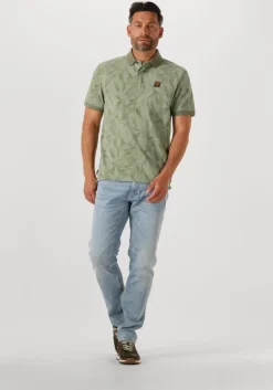 groene pme legend polo two tone pique printed