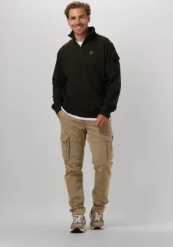 groene pme legend trui half zip collar interlock jersey