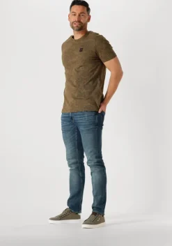 groene pme legend t-shirt short sleeve r-neck slub jersey aop