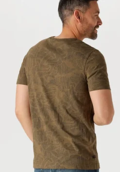 groene pme legend t-shirt short sleeve r-neck slub jersey aop