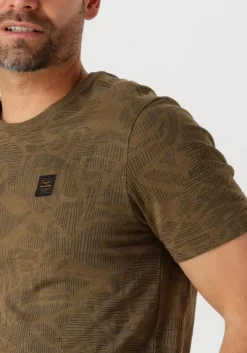 groene pme legend t-shirt short sleeve r-neck slub jersey aop