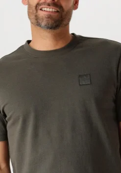 groene pme legend t-shirt short sleeve r-neck jacquard stripes