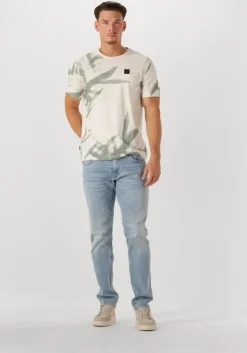 groene pme legend t-shirt single jersey panel print