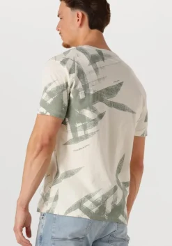 groene pme legend t-shirt single jersey panel print