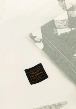 groene pme legend t-shirt single jersey panel print