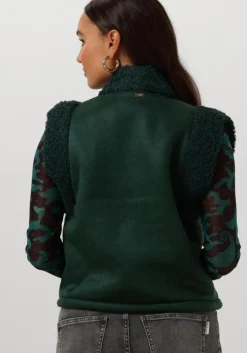 groene pom amsterdam gilet lammy teal green