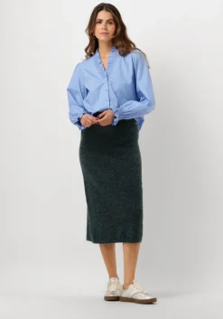 groene pom amsterdam midirok skirt - teal green