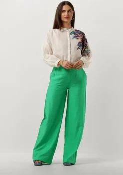 groene pom amsterdam wijde broek lush green pants