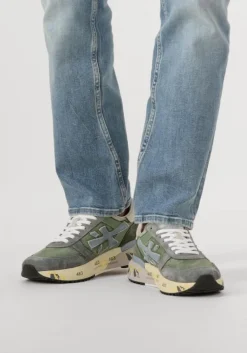 groene premiata lage sneakers mick