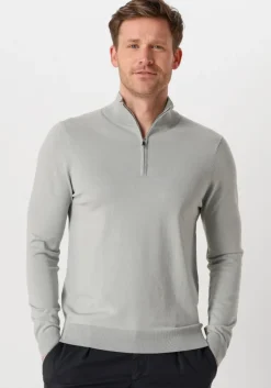 groene profuomo coltrui half zip luxury basic