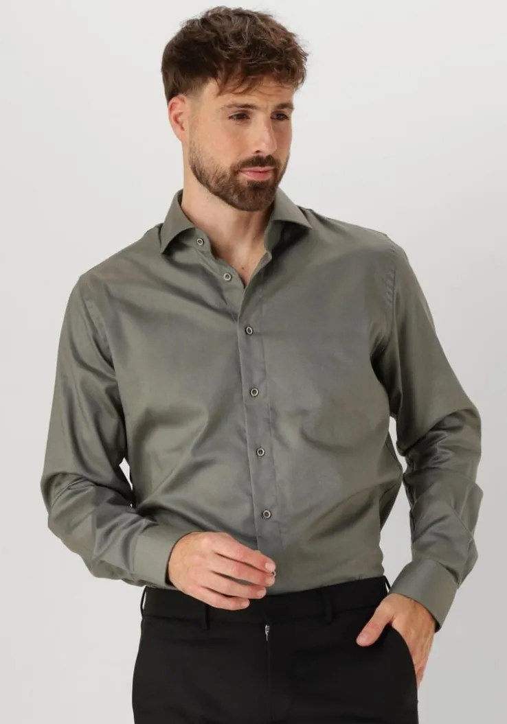 groene profuomo klassiek overhemd shirt cutaway sc sf non iron