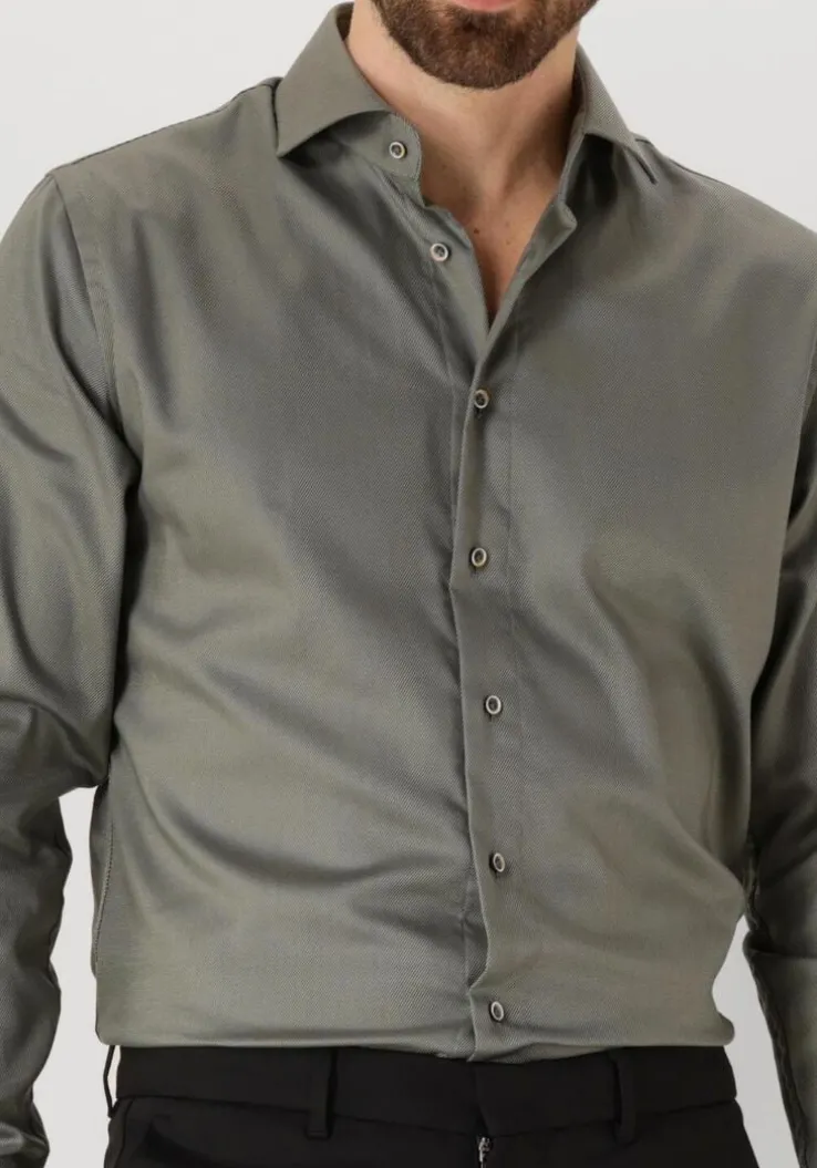 groene profuomo klassiek overhemd shirt cutaway sc sf non iron