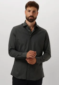 groene profuomo klassiek overhemd shirt cutaway sf sc knitted