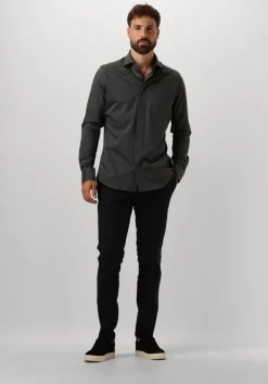 groene profuomo klassiek overhemd shirt cutaway sf sc knitted