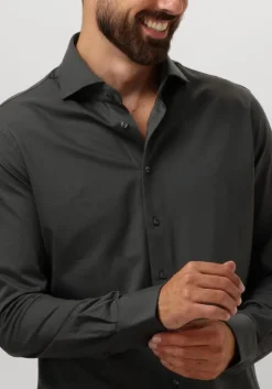 groene profuomo klassiek overhemd shirt cutaway sf sc knitted