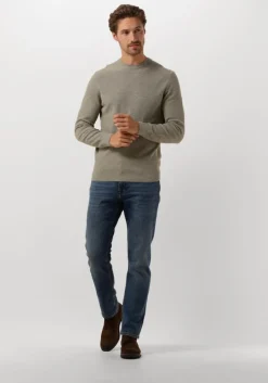 groene profuomo trui pullover crew neck