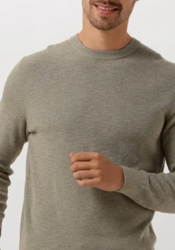 groene profuomo trui pullover crew neck